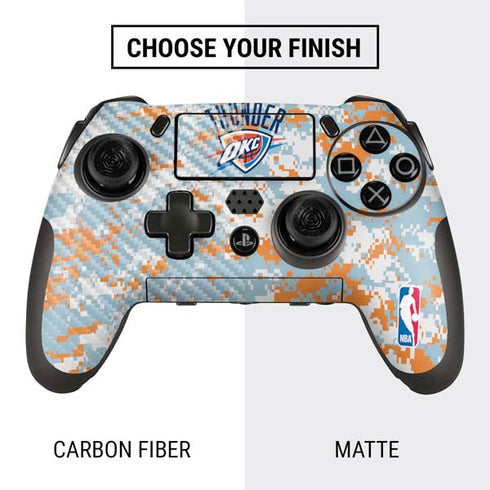 NBA Oklahoma City Thunder Digi Camo PlayStation Scuf Vantage 2 Controller Skin
